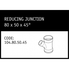 Marley Solvent Joint Reducing Junction 80x50x45° - 104.80.50.45